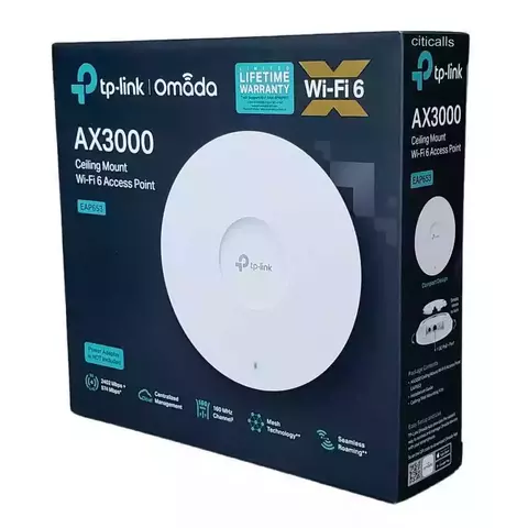 ACCESS POINT TP-LINK WIFI 6 AX3000 EAP653
