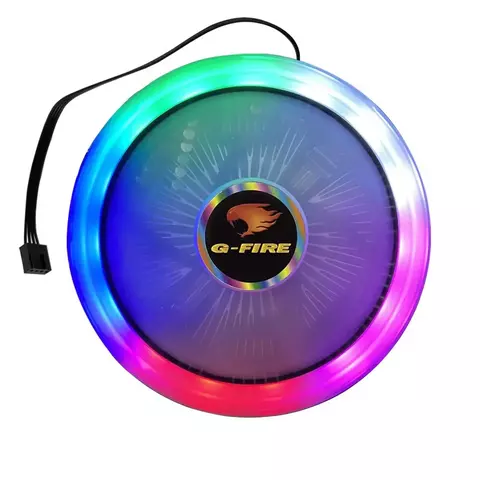 COOLER P/ PROCESSADOR G-FIRE PIXXO EWC4R INTEL AMD RGB 124X120X69MM