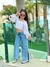 Calça wide leg com strass - CANDIES - loja online