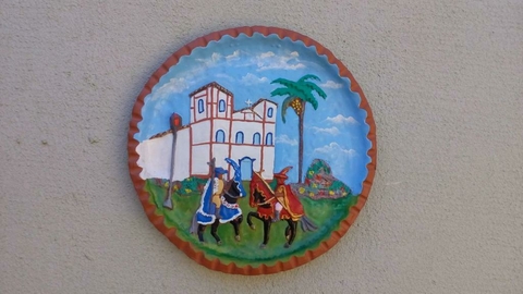 Prato de Parede Cavalhadas e Matriz de Pirenópolis - Cod.01