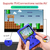 Console portátil opuymm 8-bit retro 400 jogos av out tela 3.0" lcd