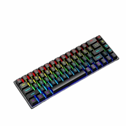 Teclado mecânico skylion k68 usb 68 teclas rgb para jogos e escritório - comprar online