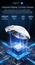 Mouse gamer attack shark x11 22000dpi rgb 3 modos com dock recarregável