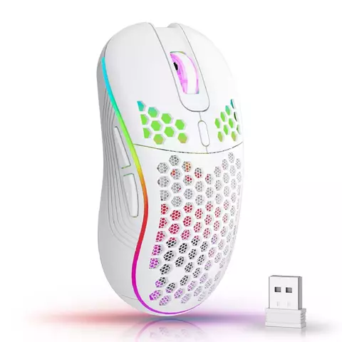 Mouse sem fio rgb 2.4g ergonômico dpi ajustável para jogos e escritório - comprar online