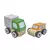 Coleção Carrinhos - Carrinho Laranja e Caminhão Verde