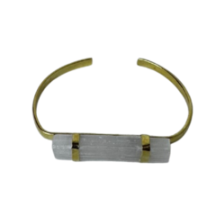 bracelete pedra selenita - comprar online