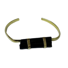 bracelete na pedra turmalina negra - comprar online