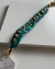 Pulseira Trança Manual - Verde com Azul - comprar online