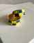 ANEL QUADRICULADO ESMALTADO VERDE LIMA E AZUL - comprar online