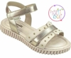 123298000 SANDALIA PAMPILI 123 CANDY NUDE/DOURADO SINT - comprar online