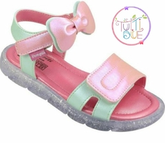 697047000 SANDALIA PAMPILI 697 LULLI LED ROSE/VERDE CLARO SINT - comprar online