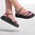 sandália feminina birken papete flatform preta