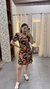 VESTIDO CANELADO COM ESTAMPA - comprar online