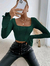 Bell Sleeve Square Neck Top en internet