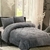 Cobertor 3 piezas gris 2plazas - comprar online