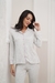PIJAMA LIM'S AMERICANO LONGO - CINZA COM ROSA na internet