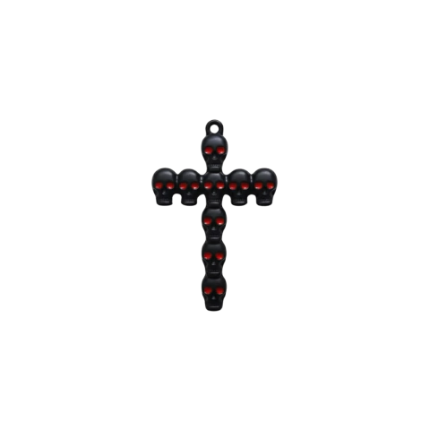Pingente Cruz de Caveira 7,5cm - comprar online