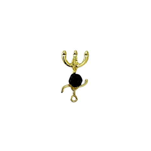 Pingente Tridente Pombagira com Rosa 3,7cm - comprar online