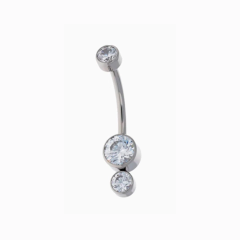 Ombligo doble cristal - comprar online