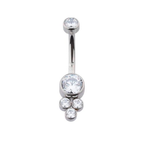 Ombligo triple cristal - comprar online