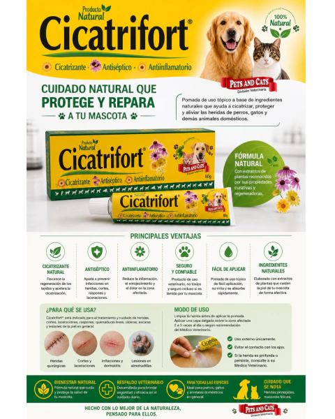 Pomada Cicatrizante para Mascotas
