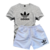 Kit Camiseta Masculina Algodão Adidas 11 Cores + Short Tactel Branco na internet
