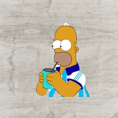 Homero tomando mate