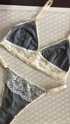 Conjunto Algodón y Encaje Camile - tienda online