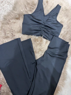 NADIA FD Conjunto calza Oxford y top deportivo microfibra CONFORT