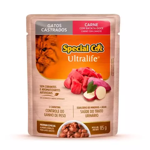 SACHE SPECIAL CAT CARNE CASTRADO 85G