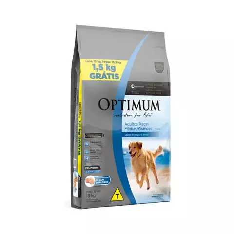 OPTIMUM DOG FRANGO E ARROZ 15KG
