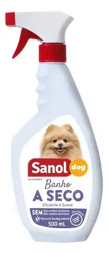 BANHO SECO SANOL DOG SPRAY 500ML