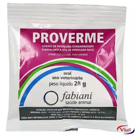 PROVERME CITRATO PIPERAZINA 28G FABIANNI
