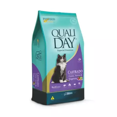 QUALI DAY PREMIUM CAT CASTRADO CARNE 10KG