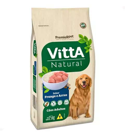 PREMIER VITTA NATURAL FRANGO E ARROZ 15KG