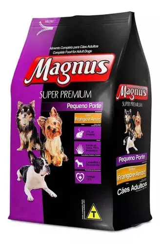 MAGNUS SUPER PREMIUM, SABOR FRANGO E ARROZ PORTE PEQUENO 10KG ,DOG