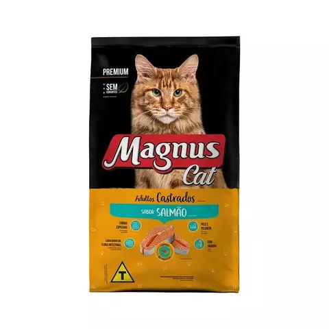MAGNUS CAT CASTRADO, SABOR SALMAO 20KG. CAT