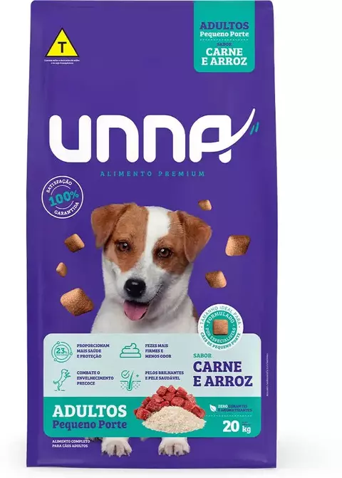 UNNA P/P CARNE E ARROZ 20KG