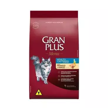 GRAN PLUS CAT CASTRADO FRANGO E ARROZ 10KG