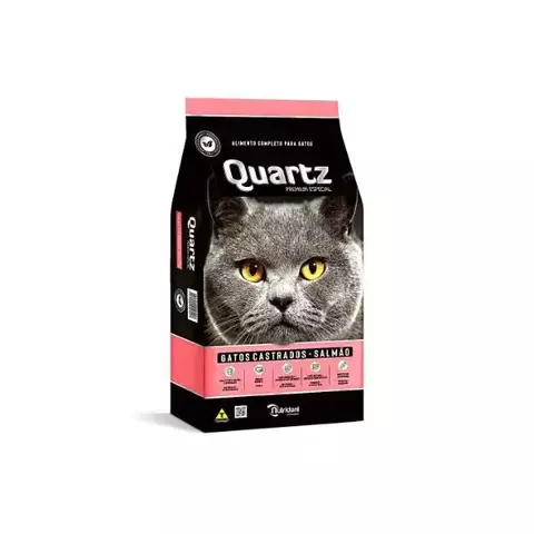 QUARTZ CAT PREMIUM SALMAO 15KG