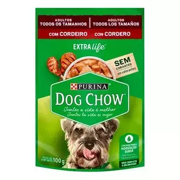SACHE DOG CHOW TODOS ADULTOS CORDEIRO 100G