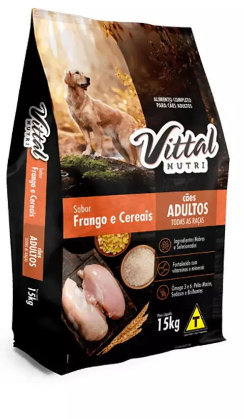 VITTAL NUTRI DOG FRANGO E CEREAIS 15KG