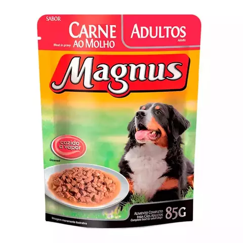 SACHE MAGNUS GATOS AD CARNE AO MOLHO 85G