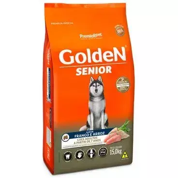 GOLDEN SENIOR AD FRANGO E ARROZ 15KG HASK