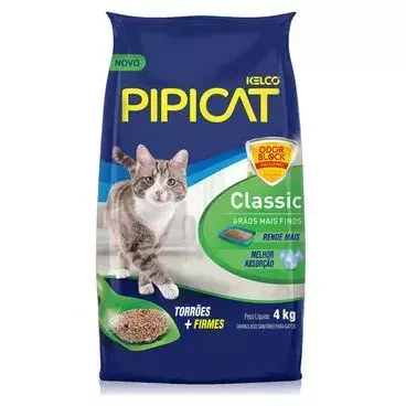 FARDO AREIA PIPICAT CLASSIC 4KG CADA COM 6UN