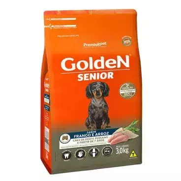 GOLDEN SENIOR MINI FRANGO E ARROZ 3KG