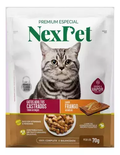 SACHE NEX PET CAT CARNE 70GR