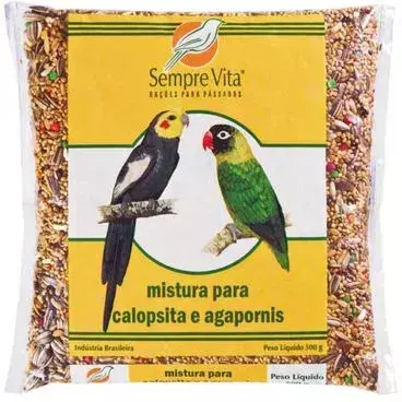 CALOPSITA E AGAPORNIS 500G SEMPRE VITA