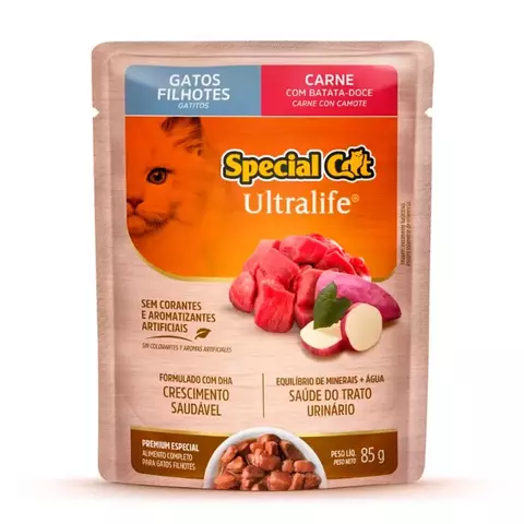 SACHE SPECIAL CAT FILHOTES CARNE 85G