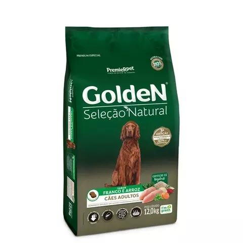 GOLDEN AD SELECAO NATURAL FRANG E ARRZ 12KG PG